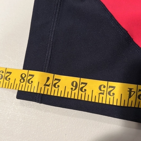 Athleta  COLOR BLOCK CROPPED LEGGING Yoga Pants Size large - Picture 7 of 11